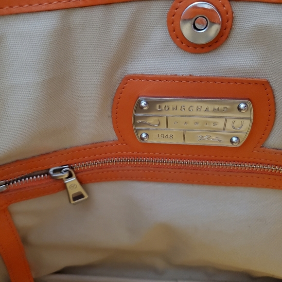 SOLD / Longchamp bag - orange - Picture 8 of 10